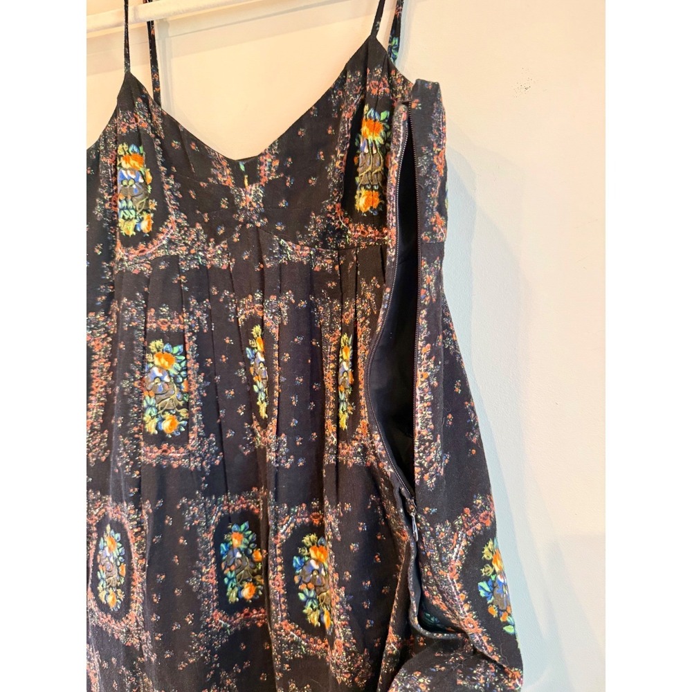 Madewell Womens Black Floral Boho Cotton Maxi Dress w Pockets Size 2 Whimsigoth - Picture 5 of 9
